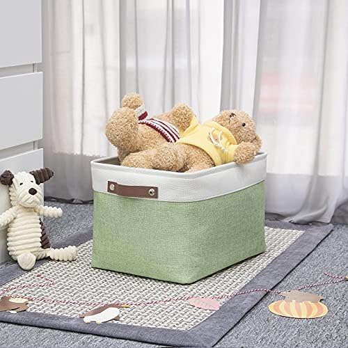 Тъканни кошница за съхранение на HNZIGE за организиране на Малки кошници за рафтове, бельо, детски стаи, гардероби, Декоративни