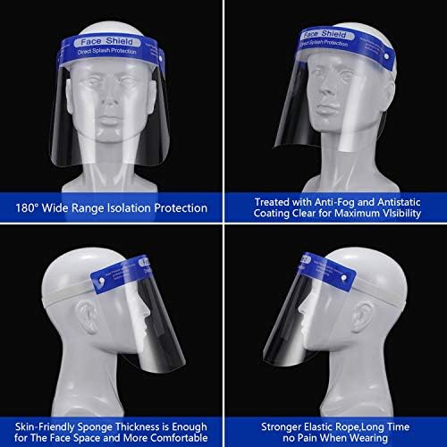 Защитна маска за лицето от 5 теми | Общ проект за лично и семейно ползване | Не запотевает | Мие и да се използва повторно