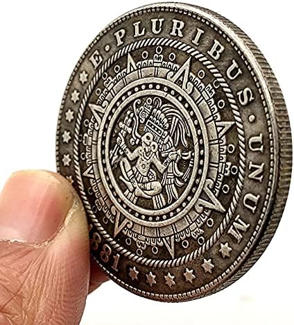 1881 Лутане Монета Любима Монета на маите Възпоменателна Монета Посеребренный Биткоин Монета айта Щастливата Монета Украшение
