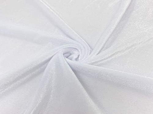 THE DESIGN CART Бяла Однотонная опаковка от микровискозной нежната тъкан с ширина 3,5 метра 43 инча-109 см за декоративно и приложно изкуство,
