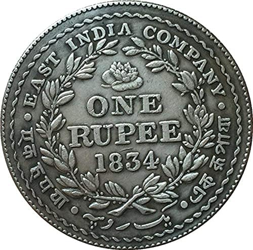 Британската Монета 1834 Година, покрит с Чиста Мед, Сребро Каменни монети, Колекция Занаяти, Възпоменателна Монета от колекция
