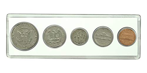 1989-5 Година на раждане монети , монтирани в держателе на американското Без лечение