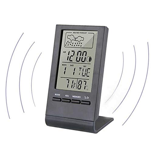 SXNBH Мини Цифров Термометър, Влагомер за Измерване на температурата и влажността в помещението Сензор Часовник метеорологичната