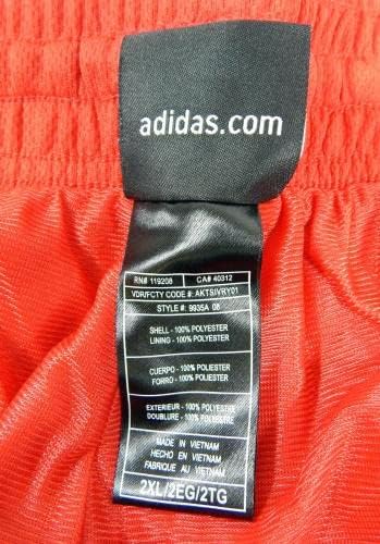 2000-та Portland Trail Blazers Автентични Червени Шорти Adidas 2XL DP40694 - се Използва в игрите НБА