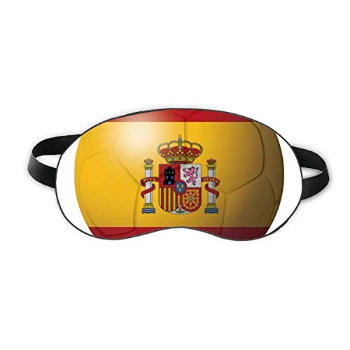 Национален Флаг На Испания По Футбол На Футболен Щит За Сън Мека Нощна Превръзка На Очите Сянка На Кутията