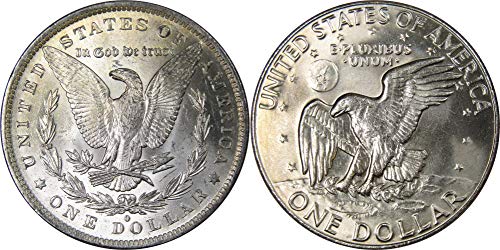 Доларът Морган 1884 г., БУ, не обращающийся, 90% Сребро от 1978 г., доларът ДЕСИСЛАВА, БУ, не обращающийся