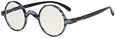 Eyekepper Анти-UV Кръгли Очила За четене Реколта Профессорские Овални Ридеры
