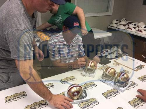 Мини-Каска Уесли Уоллса с автограф от San Francisco 49ers Riddell Mini Helmet - Мини-Каски NFL с автограф