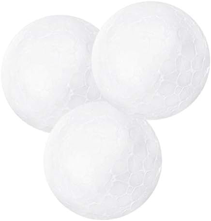 Пяна топки стоки за бродирани мъниста САМ пяна яйцата: 3шт областта на 15см Бял стиропор кръгли моделиране на фигури гладки топки от стиропор