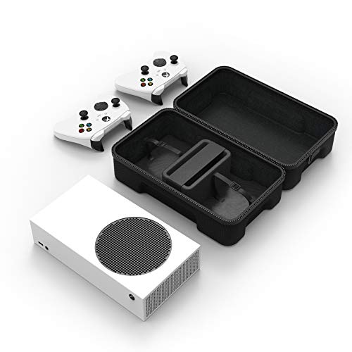 Твърд калъф за носене на SHBC, Съвместим с игрова конзола Xbox серия S, Пътна чанта за съхранение на безжични контролери и аксесоари