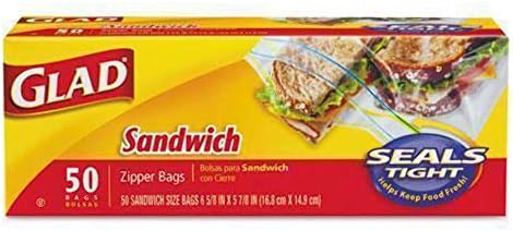 Пакети Радвам се, с цип, 50 опаковки Sandwich