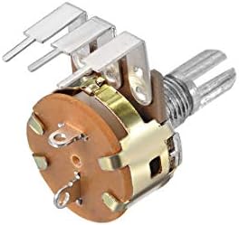 uxcell WH148 Потенциометър с Ключ 50 До Om Променливи Резистори Однооборотный Отточна тръба на шарнирна връзка Въглеродните