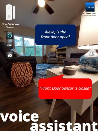 Стартов комплект YOLINK Suzan Smart Door Сензор: Аудиоузел SpeakerHub и (3) Врати, сензори - радиус на действие до 1/4 миля на открито,