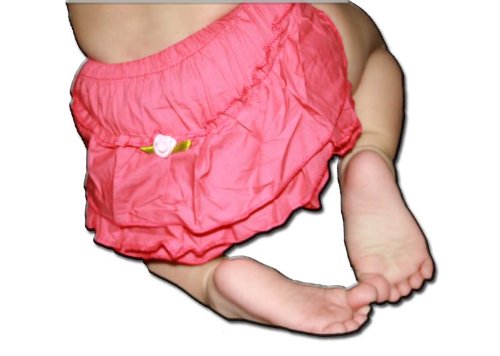 Калъф за подгузника от детска плат с набори /Petti Bloomer от BubuBibi - ДИНЯ С РОЗА (Средно)