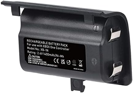 Батерията на контролера на Xbox One, (2 опаковки) на Взаимозаменяеми батерия 1400 mah Ni-Mh с кабел Micro USB 2 в 1 за Xbox One/One S/One