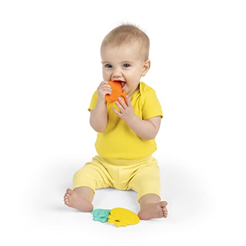 Детска играчка за никнене на млечни зъби Bright Starts Chill & Teethe, изпълнен с вода и не съдържат Бисфенол А, на възраст от 3 месеца