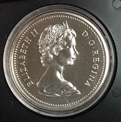1975 КАЛИФОРНИЯ, Канада Сребърен долар на Калгари и в Оригиналната кутия, за 1 Проба