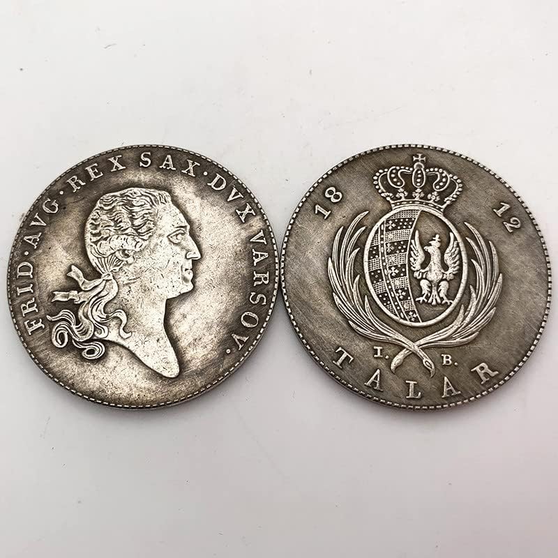 1812 Короната На Античен Стара Мед Сребърен Занаят Колекция Възпоменателни Монети Чуждестранна Монета Сребърен Долар Мемориал