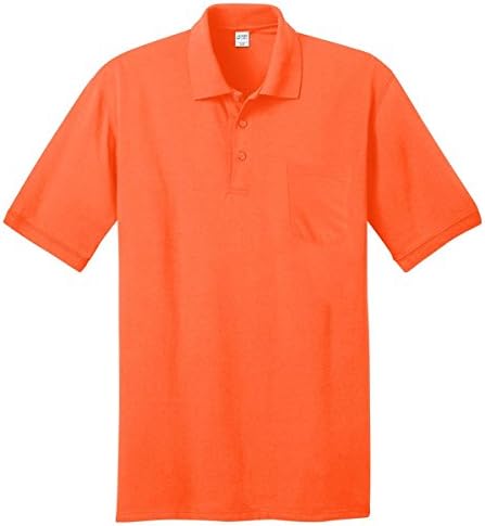 Трикотажная Поло риза с джоб от джърси Port & Company с тегло 5,5 грама