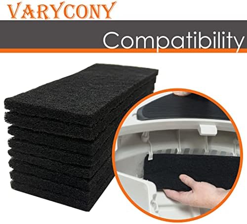 Varycony 10 X Филтри с активен въглен Филтър за боклук, съвместими с самоочищающимся кутия за котешки тоалетни, отстраняват