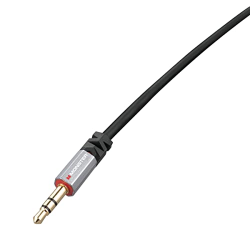 Monster кабел Gen2 Essential 3,5 мм Стерео Plug - 3,5 мм Стерео мъжки, Черен, 1,5 m (Метал)