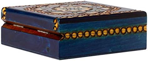 Дървена Ковчег Ръчно изработени Chakra Luna Ръчно изработени с ярки цветове
