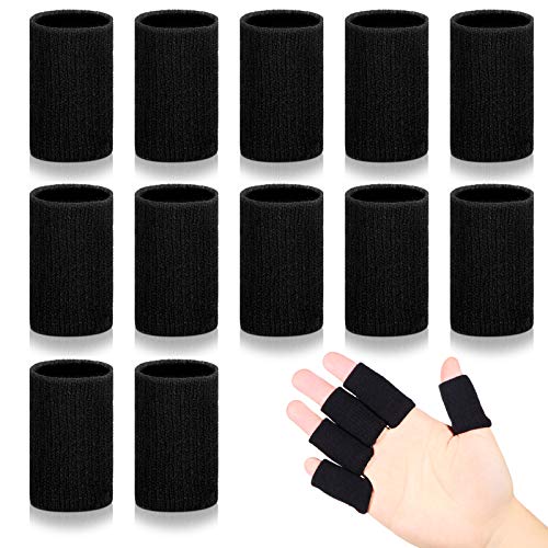 Civaner 12 Пальчиковые ръкави за лечение на артрит Спортни Пальчиковые креватчета Дишащи Ластични Колани за пръстите на Компресия