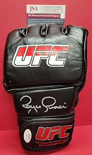 Кожена ръкавица UFC PRIDE ВМА с автограф РОЙСА ГРЕЙСИ. СВИДЕТЕЛ JSA - Ръкавици UFC с автограф