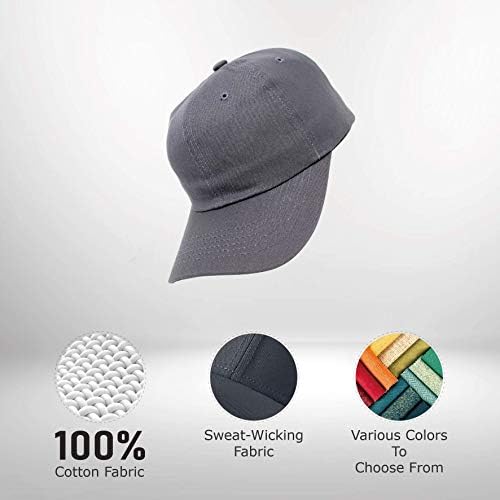 Бейзболна шапка WAYCAP на Едро от 12 опаковки, бейзболна шапка на Контролирани Размер, Однотонная, Изцяло Памучен, Однотонная Шапка