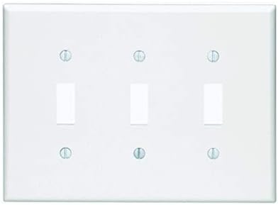 Стенни панела с ключа Leviton 80511-W на 3 групи, 1 пакет, Бял