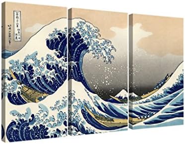 Eliteart-Голямата вълна край бреговете на Канагавы Кацусики Хокусая Репродукция на картини Giclee върху платно 20 x30x0.8