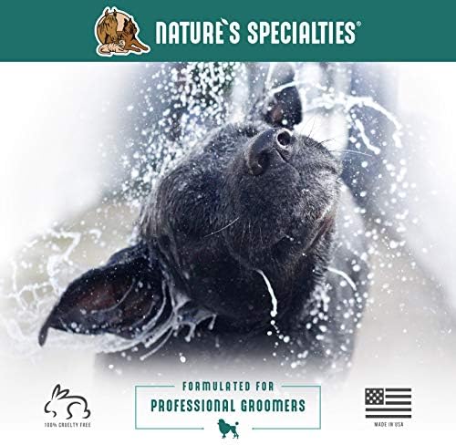 Nature's Specialties Балсам за козина с алое за домашни любимци, Естествен избор за професионални грумеров, Стягащ и регенериращ,