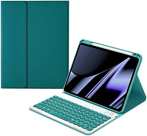 Калъф-клавиатура AnMengXinLing за iPad на 10-то поколение 2022, Магнитна Свалящ Безжична клавиатура с притежател на молив за
