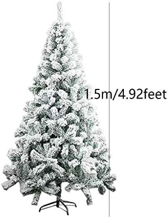 Изкуствена коледна елха във формата на снежинка с метална опора лесно се монтира дълго 4,92 метра (1.5 m) за празнична украса