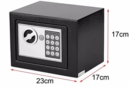 SDFGH высокозащищенный интелигентен метален сейф цифров хотелски електронен сейф (цвят: B размер: 23 *17* 17 см)
