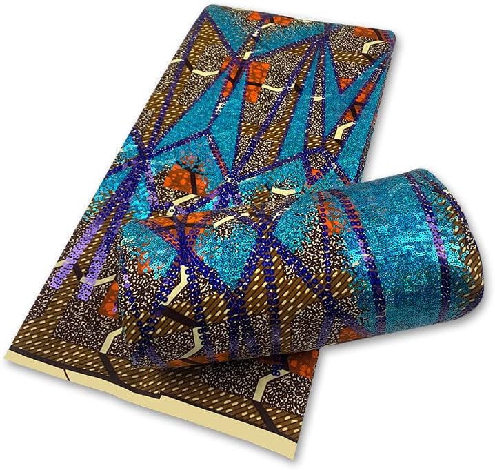 900 г, нигерийская плат с восъчните разпечатки на африканския стил, плат с бродерии, пайети, гипюровый кабел, дантела за рокли - 900 грама