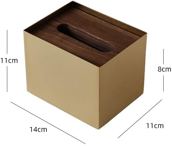 LSDJGDDE Кутия за салфетки от орехово дърво, Подвижни Кутии за салфетки, Държач за салфетки за маса за хранене, Органайзер за хартиени кърпи,