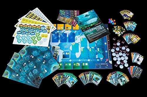 Настолна игра Подводен град Комплект базовата игра, Плюс разширение Нови открития, както и Два бутона Звездните