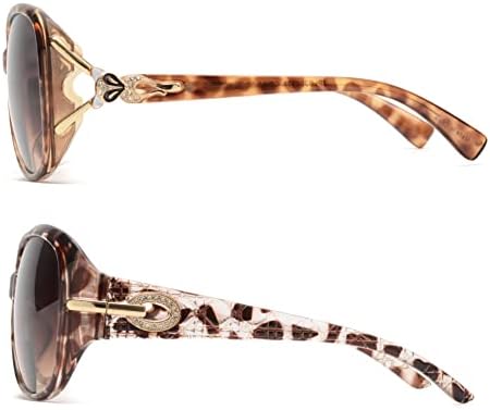 JM Класически Бифокални Очила за Четене Очилата за Четене за Жени Със Защита от ултравиолетови лъчи На Открито Костенурка + 3,0