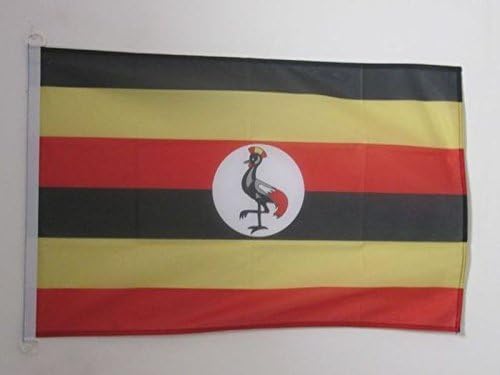 ФЛАГ на АЗЕРБАЙДЖАН Морски Знаме на Уганда 18 x 12 - Знамена, Уганда, 30 x 45 см - Банер 12x18 инча за лодка
