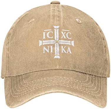 Шапка Християнска Ic Xc Nika Източно-Православна бейзболна шапка за Мъже И Жени, Ковбойская шапка, Шапка шофьор на камион, бейзболна шапка