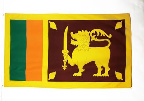 Флаг AZ Флаг Шри Ланка 2 'x 3' - Знамена на Шри Ланка 60 x 90 см - Банер 2x3 фута