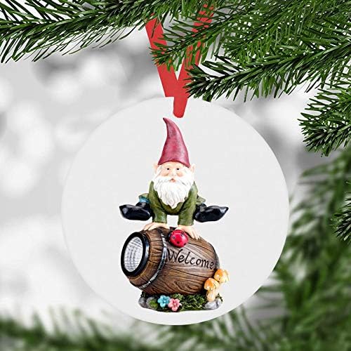CANAFA Забавен Коледен Медальон с Изображение на Дядо Коледа, Украси за Коледната Елха, Лък, Коледа в цилиндър за елхи