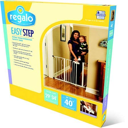 Regalo Easy Wide Walk Through Baby Gate 39 Стъпка удължителен кабел Комплект За закрепване на затягащите