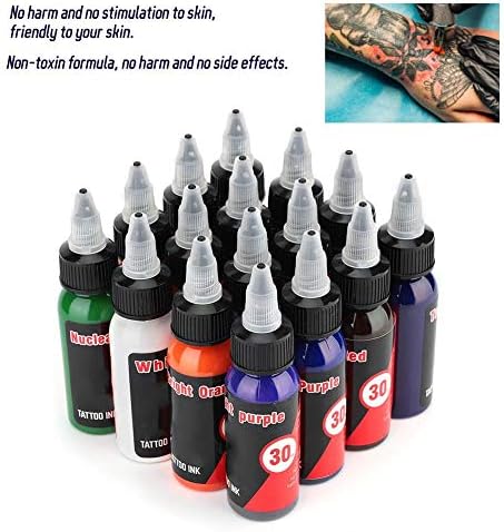 16 Цвята Професионални Мастила За татуировки, Набор от Естествени Растителни Мастила За Татуировки, Полупостоянные Мастило За