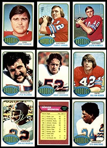 1976 Сет екип Topps Denver Broncos Denver Broncos (сет) в Ню Йорк Broncos