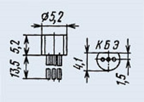 U. S. R. & R Tools вход за транзистор един силициев KT6127ZH аналог 2SA1709R, 2SA1709, 2SA1417 на СССР, на 10 бр.