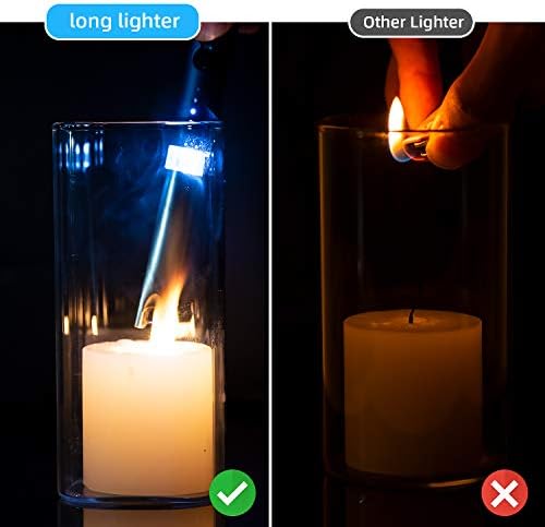 Запалка Bswalf Запалка за Свещи, Електрически запалка USB-Акумулаторна Запалки Имат Тройна Сигурност и led Индикатор за зареждане
