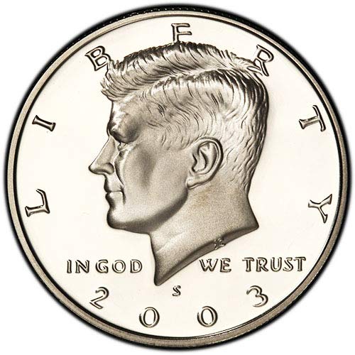 Монетен двор на САЩ, 2003 г. с плакированным покритие Kennedy Half Dollar Choice Без лечение