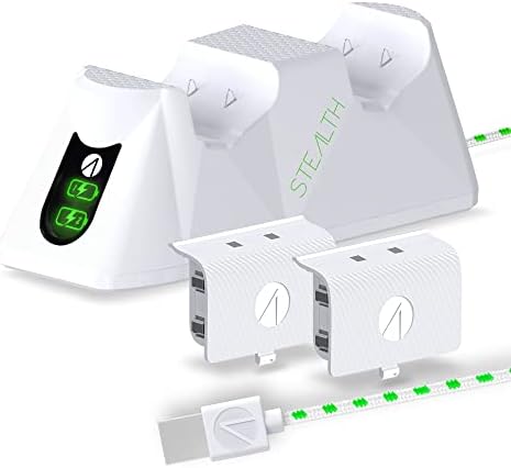 Двойно зарядно устройство ще захранване на зарядно устройство Stealth Sx-C100 X, за Xbox Series X/S - Бял (Xbox Series X)